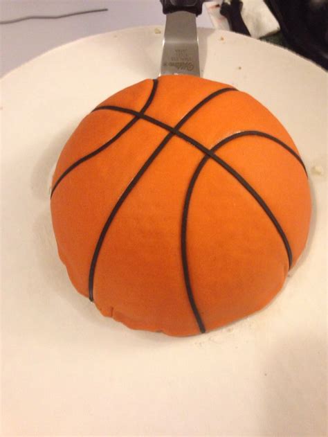 Basketball Cake Fondant Basketball Cake Basketball Fondant Cake Tutorial