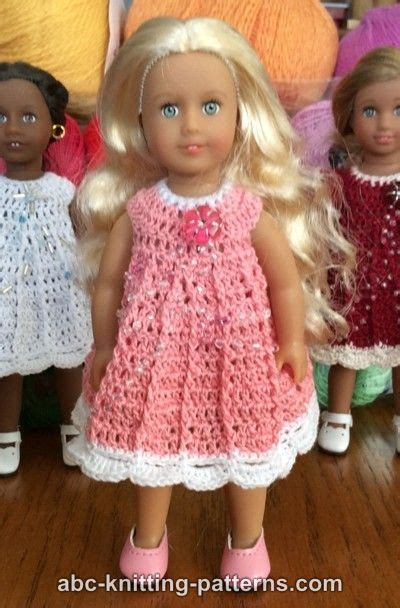 Abc Knitting Patterns Mini American Girl Doll Post Stitch Dress