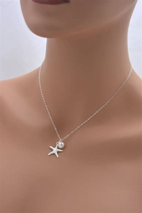 Set Of 6 Bridesmaid Starfish Necklaces Starfish By AnaInspirations