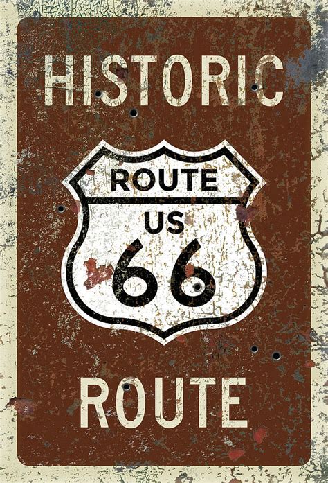 Bemerkenswert Niederreissen Radikale Historic Route 66 Logo Birne Dosis
