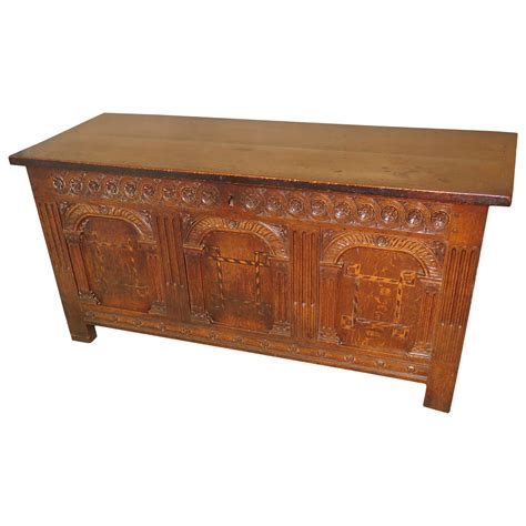 Th Century Charles The I English Oak Coffer Curated Art