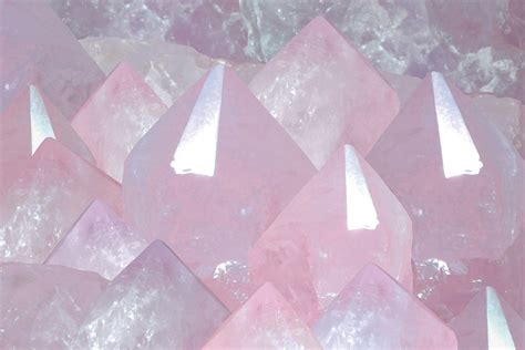 Rose Quartz Stone For The Heart Photo Wall Collage Crystal Wall