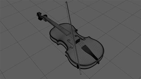 violin 3d on behance