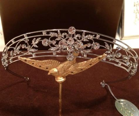 A Delicate Diamond Belle Epoque Tiara 1910 Formed Within Four Rows Of