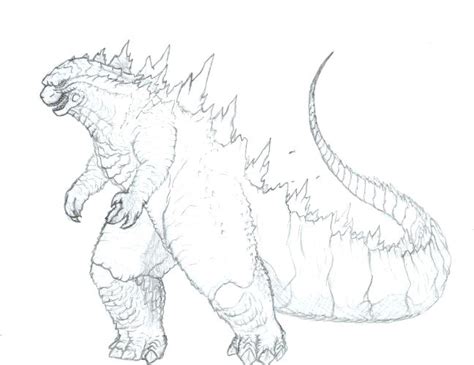 Coloring Pages Gigan Godzilla Drawing Easy Vs Drawings Color Cool