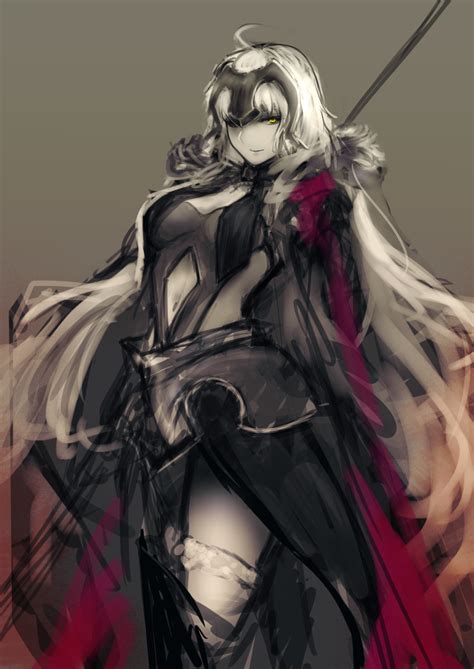 Safebooru 1girl Absurdres Ahoge Armor Armored Dress Black Dress Breasts Cape Chains Cleavage