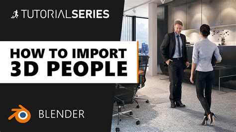 How To Import 3d People Into Blender Renderpeople Tutorial Youtube