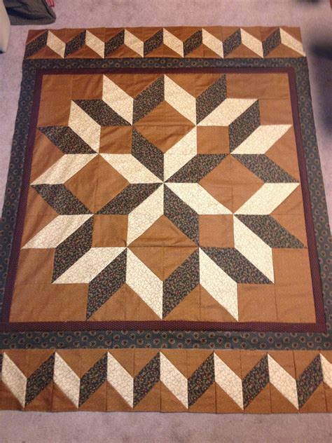 Colorful Carpenters Star Quilt Pattern