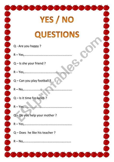 Yes No Questions Esl Worksheet By Bes Mas