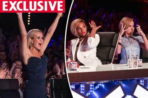 Britains Got Talent Amanda Holden Left Wobbling At The Knees By Sexy Unicycle Stripper Daily Star