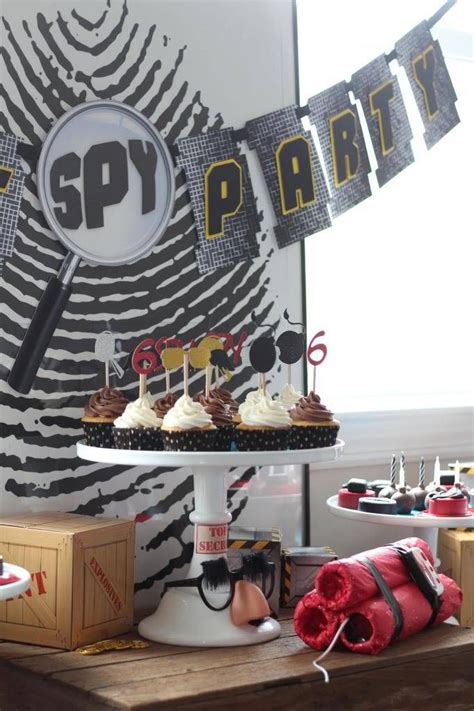 Secret Agent Birthday Party Spy Birthday Party Printa