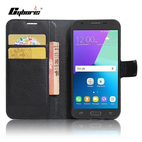 Cyboris For Samsung Galaxy J3 Prime Case Pu Leather Phone Cover For