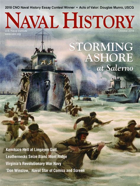 Naval History Magazine October 2018 Volume 32 Number 5 Us Naval
