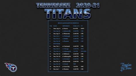 tennessee titans wallpaper schedule