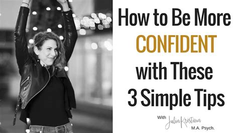 How To Be More Confident With These Simple Tips Youtube