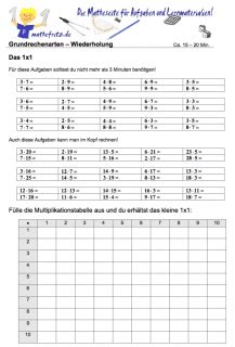 Herunterladen für 30 punkte 30 kb. Matheaufgaben Klasse 5: Multiplikation Division Grundrechenarten Übungen