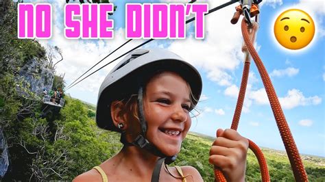 Thrilling Reaction Caught On Camera 6 Yr Old Flies On A Zip Line Through The Caribbean