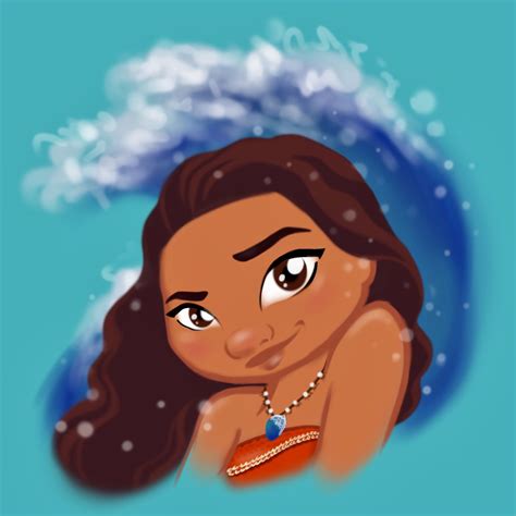 Artwork By Samantha Vinzon Search Keywords Moana Disney Polynesian Princess Teal Wave