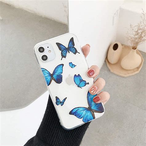 Iphone 11 Pro Max Case Clear Cute Butterfly Design Flexible Bumper Tpu