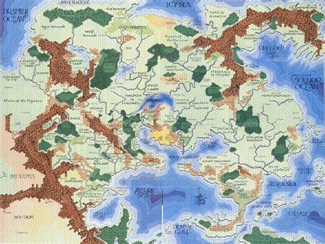 Post Greyhawk Wars 585 Cy Fantasy World Map Dnd World Map Fantasy Map