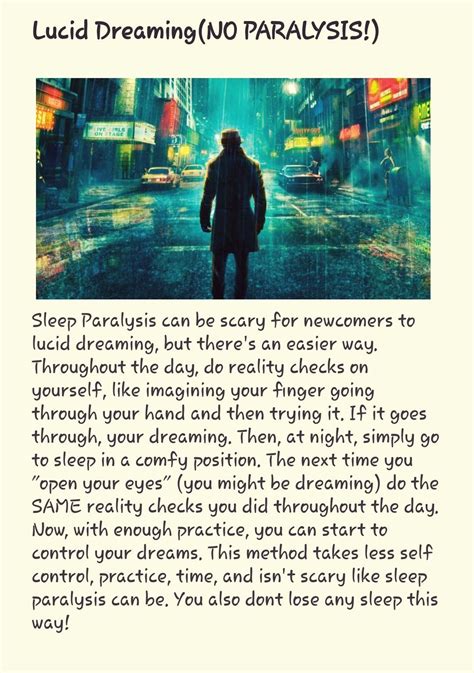 How To Lucid Dream Without Sleep Paralysis Lucid Dreaming Stories
