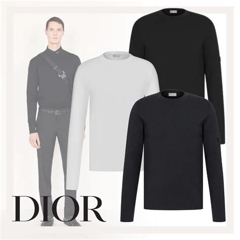 Christian Dior 2021 22fw Crew Neck Wool Long Sleeves Logo Luxury