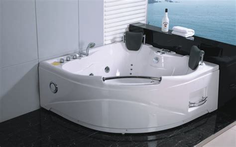 2 Person Jetted Whirlpool Massage Hydrotherapy Bathtub Bath Tub Indoor 005a White