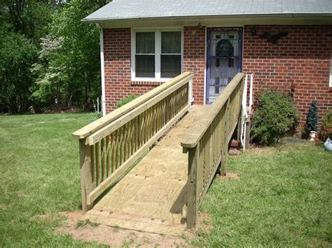 To make it safe and sturdy, hardwood is used and its coated with stain to ensure durability. How To Build A Wheelchair Ramp | Wheelchair ramp, Handicap ...