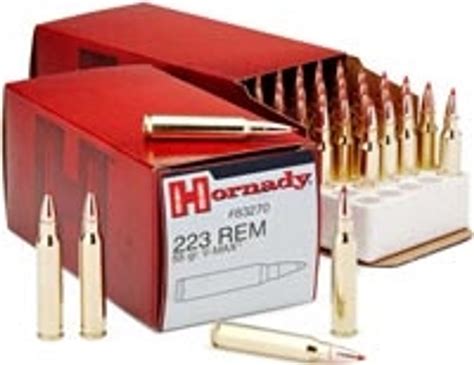 Hornady 223 Remington Ammunition H83270 55 Grain V Max 50 Rounds