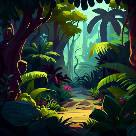 Download Rainforest Jungle Cartoon Royalty Free Stock Illustration
