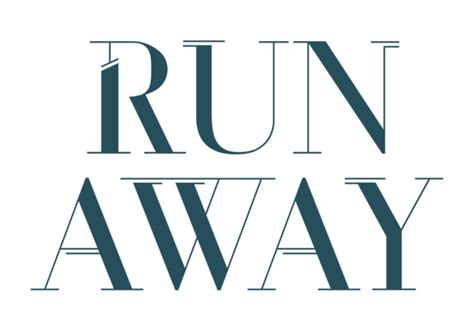 Run Away font on Typography Served | Typography, Typography design, Creative typography
