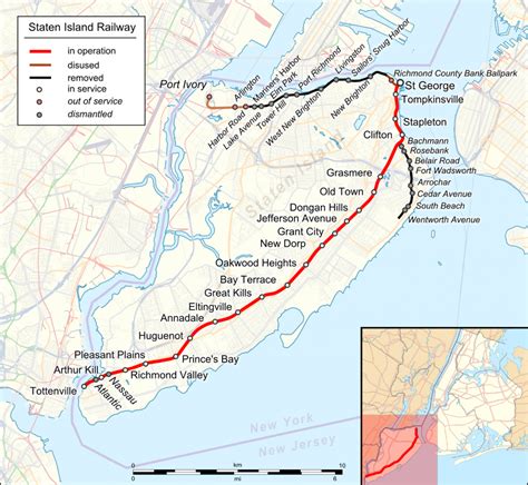 Staten Island Railway New York Metro Maps Lines Routes Schedules