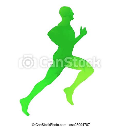 Abstract Vector Runner Canstock