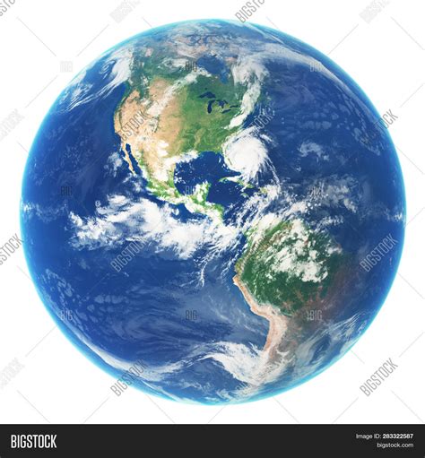 Earth Globe Isolated Image And Photo Free Trial Bigstock
