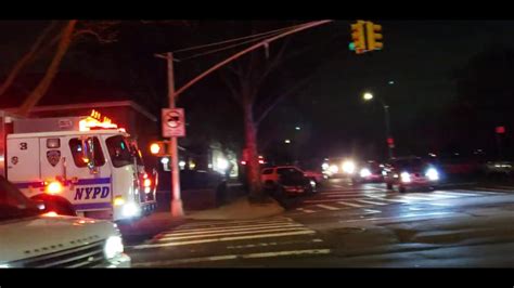 Nypd Emergency Service Squad Adam 3 Truck 3 Responding On Story Ave In