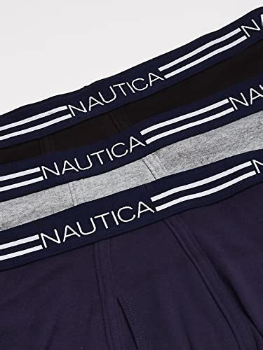 Nautica Mens Nautica Mens Classic Cotton Multi Pack Boxer Briefs