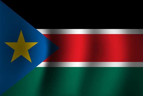 fondo de bandera de sudán del sur ondeando 3d fondo de pantalla de la bandera del día de la