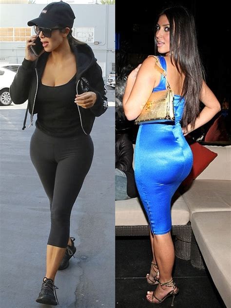 does kim kardashian have bum implants or fake 2018 plastic surgery before and after