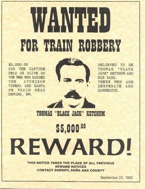 Old Western Wanted Posters