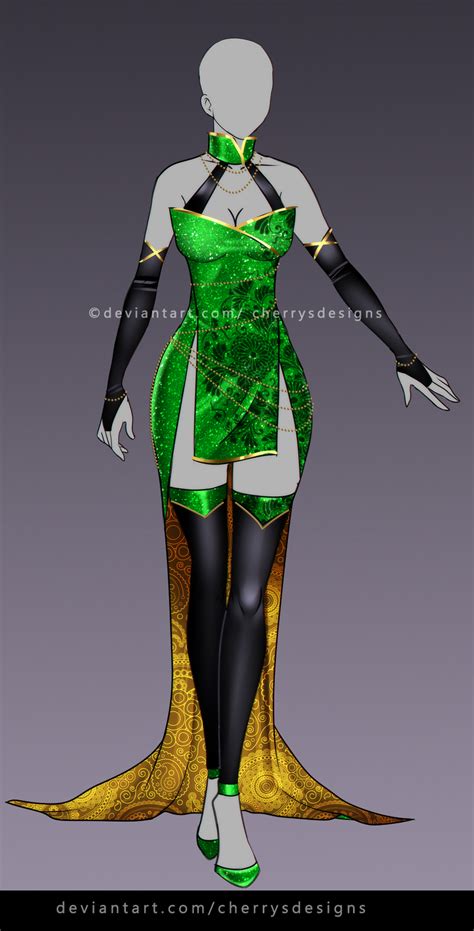 Closed 24h Auction Outfit Adopt 925 Green By Cherrysdesigns