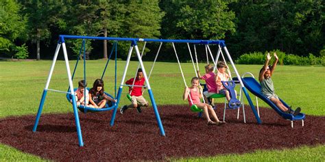 Xdp Recreation All Star Playground Metal Swing Set