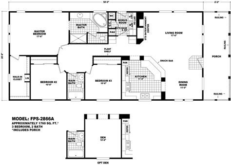 40 Mobile Home Front Porch Blueprints Modern New Home Floor Plans