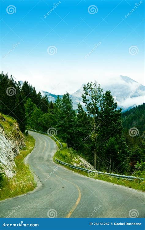 Mountain Road Stock Image Image Of Blue Sign Drive 26161267