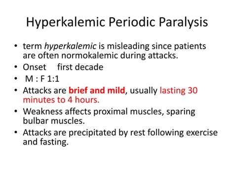 Hypokalemic Periodic Paralysis Ppt