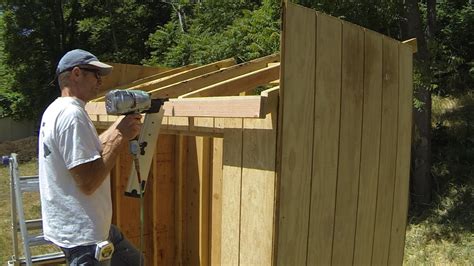 How To Build A Shed With Slanted Roof Encycloall