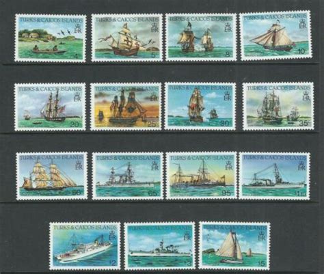 TURKS And CAICOS ISLANDS 1983 SHIPS SCHOONERS Etc LONG SET Sc 578 92