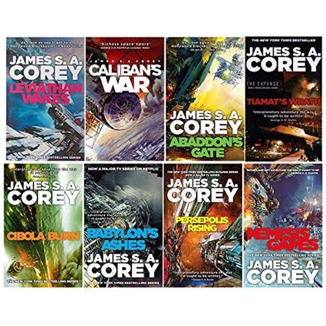 James S A Corey Expanse Series 8 Books Collection Set Leviathan Wakes