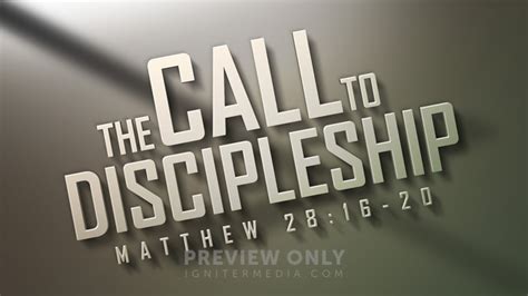 The Call To Discipleship Title Graphics Igniter Media
