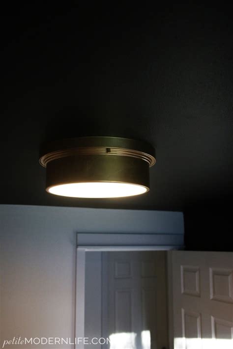 Simple Ceiling Light Makeover Petite Modern Life