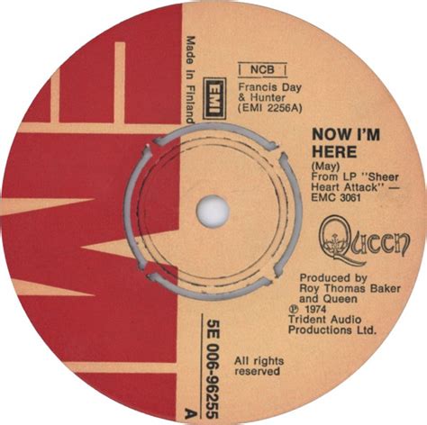 Queen Now Im Here 1975 Vinyl Discogs